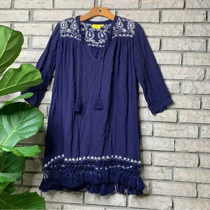 Roberta Roller Rabbit Lucknow Serafina Tunic Navy Blue
